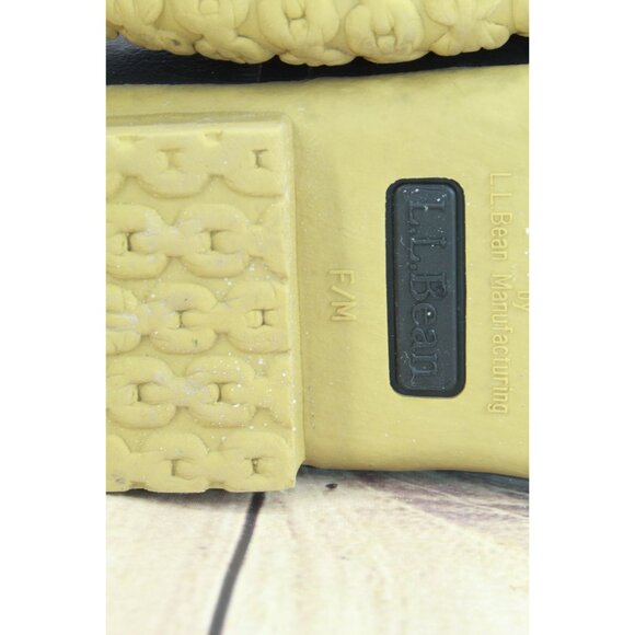 LL Bean Bean Boots 8" Fleece Lined Insulated Black Gum Slate Plaid 10 M - Picture 8 of 10